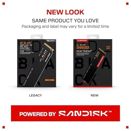 WD_BLACK SN850X 1TB PCIe Gen4 NVMe M.2 Gaming SSD Up to 7,300MB/s Read Speed (Powered by SanDisk) - Image 10