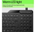 HP 400 Backlit Wired Keyboard Black thumbnail 5