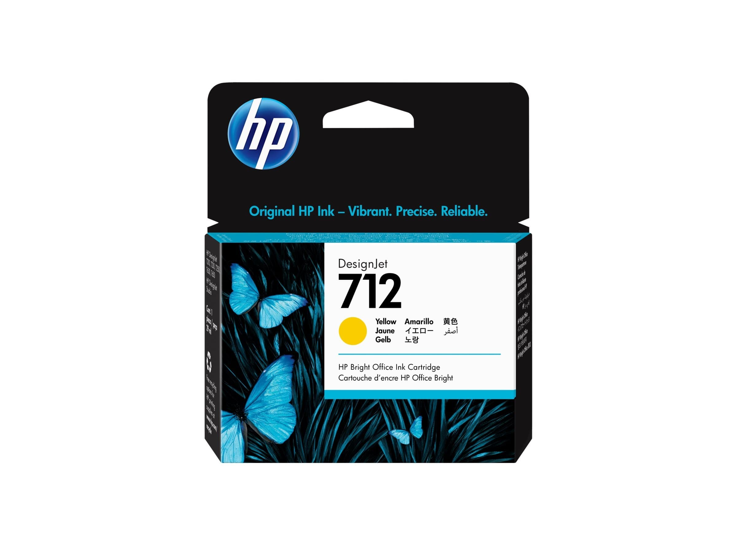 HP 712 - yellow - original - DesignJet - ink cartridge