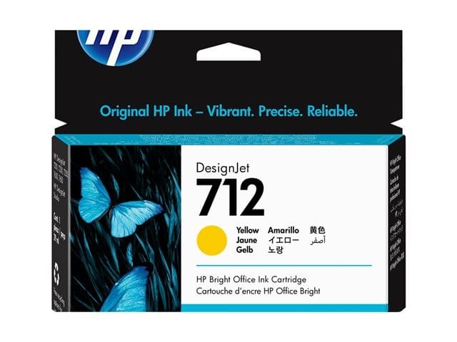 HP 712 - yellow - original - DesignJet - ink cartridge - Image 3