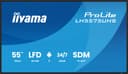 iiyama ProLite LH5575UHS-B2AG Signage Display Digital signage flat panel 138.7 cm (54.6") LCD Wi-Fi 500 cd/m² 4K Ultra HD Black Built-in processor Android 11 24/7 thumbnail 2