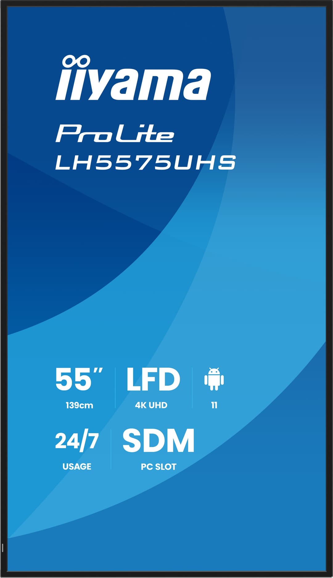 iiyama ProLite LH5575UHS-B2AG Signage Display Digital signage flat panel 138.7 cm (54.6") LCD Wi-Fi 500 cd/m² 4K Ultra HD Black Built-in processor Android 11 24/7 - Image 4