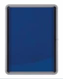 Nobo Premium Plus Internal Glazed Case Lockable Notice Board 9xA4 Blue Felt 709x970mm thumbnail 3