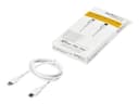 StarTech.com RUSBCLTMM1MW Rugged Aramid Fibre USB-C to Lightning Cable 1m White - Apple MFi Certified thumbnail 4