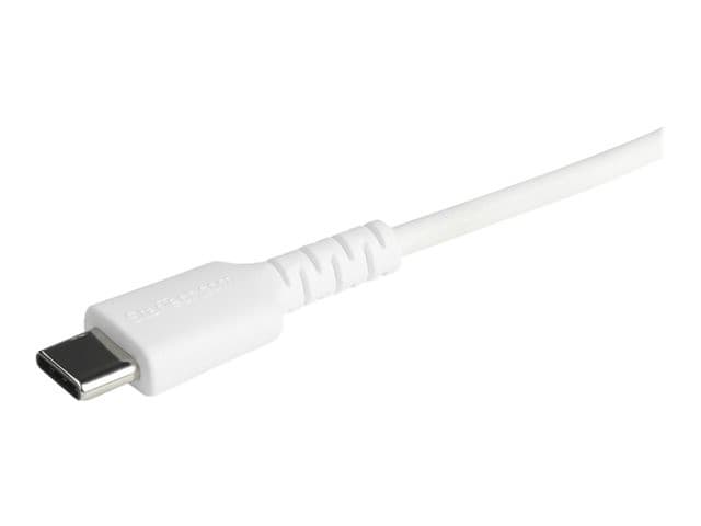 StarTech.com RUSBCLTMM1MW Rugged Aramid Fibre USB-C to Lightning Cable 1m White - Apple MFi Certified - Image 5