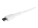 StarTech.com RUSBCLTMM1MW Rugged Aramid Fibre USB-C to Lightning Cable 1m White - Apple MFi Certified thumbnail 5