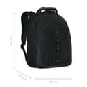 WENGER Legacy Black Series Laptop-Rucksack mit Tabletfach, Notebook bis 16 Zoll, 24 l, Damen Herren, Business Uni Schule Reisen, Schwarz, 653629 thumbnail 4