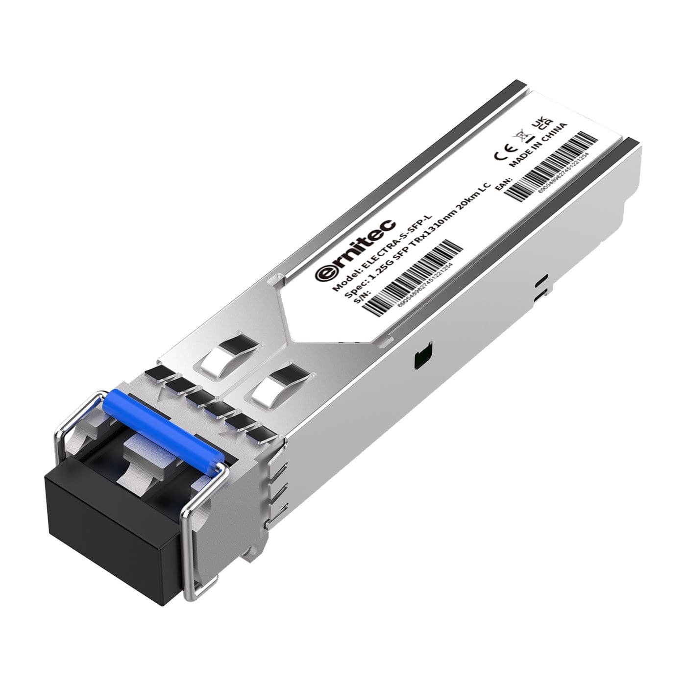 Ernitec ELECTRA-S-SFP-L SFP Transceiver Module, LC Duplex, Single-Mode 1310nm, 10km