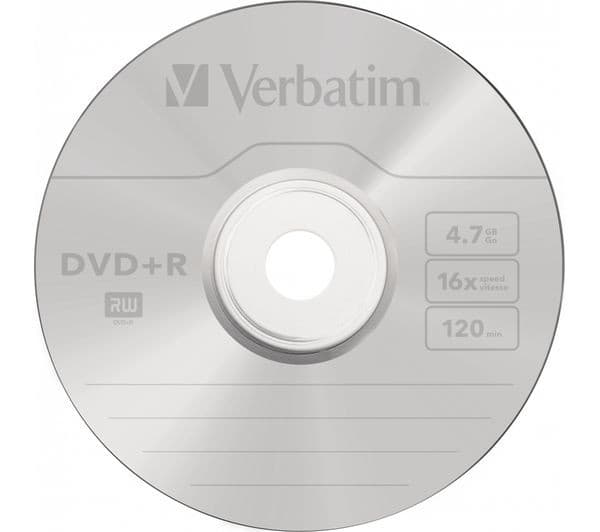 VERBATIM 16x Speed DVD+R Blank DVDs - Pack of 10 - Image 3