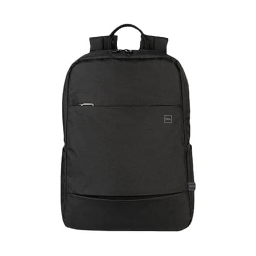 Tucano GLOBAL 2 - Laptop-Rucksack für 15,6 Zoll und MacBook Pro 16 Zoll - Gepolsterte und verstellbare Schultergurte, ergonomischer Rücken und flache Frontveranda - Schwarz, Schwarz, 16, Tagesrucksa