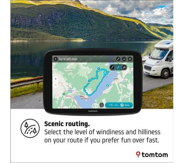 TOMTOM GO Camper Max 7" Sat Nav - Worldwide Maps - Image 5