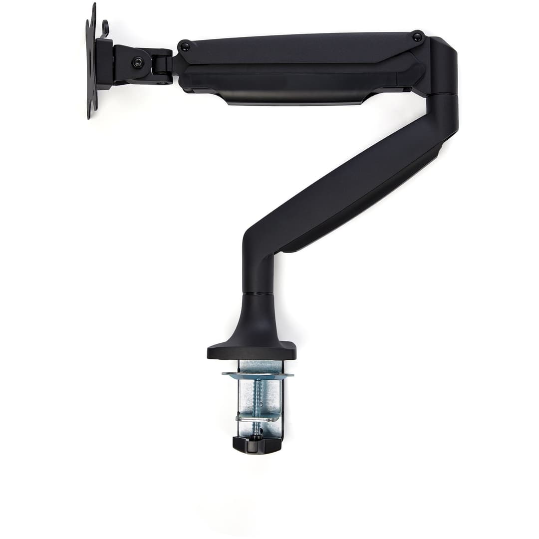 StarTech.com Heavy Duty Desk Mount Monitor Arm - Single VESA Display up to 9kg, Full Motion, Height Adjustable, Aluminium, C-Clamp/Grommet - Black - Image 3