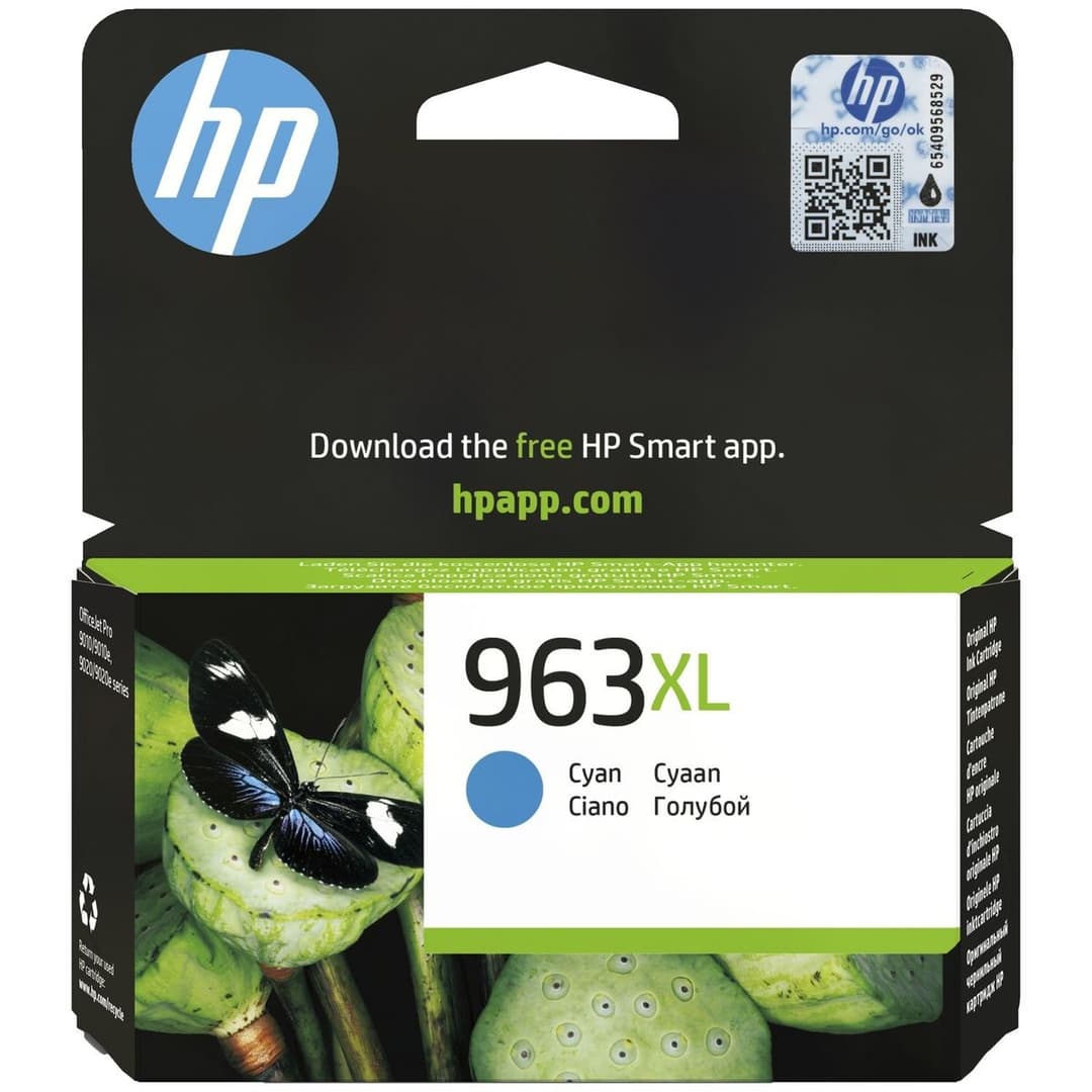 HP 963 XL High Yield Original Ink Cartridge - Cyan - Image 1