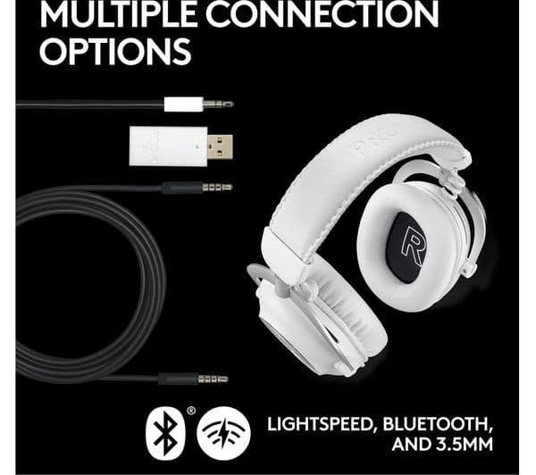 Logitech PRO X 2 LIGHTSPEED Wireless Gaming Headset - White - Image 6