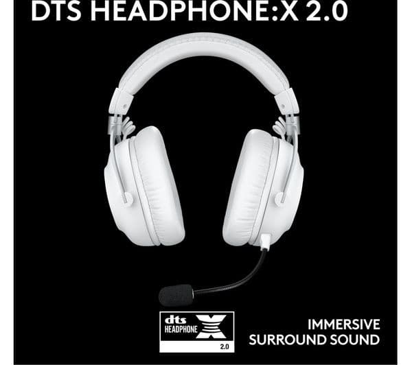 Logitech PRO X 2 LIGHTSPEED Wireless Gaming Headset - White - Image 8