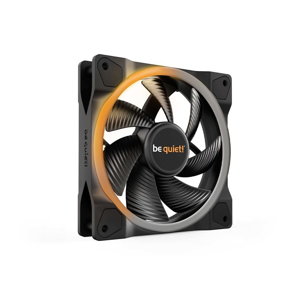 be quiet! Light Wings 120mm PWM high-speed Triple Pack ARGB LED Lighting 4-pin PWM PC Fan - Black (BL077) - Image 2