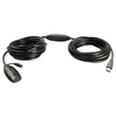 Lindy USB 3.0 Active Extension Cable, USB-A Male to Female, 5Gbps, Black - 15m thumbnail 1