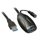 Lindy USB 3.0 Active Extension Cable, USB-A Male to Female, 5Gbps, Black - 15m thumbnail 2