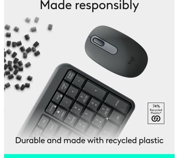 Logitech MK250 Wireless Keyboard & Mouse Set Graphite - Image 4