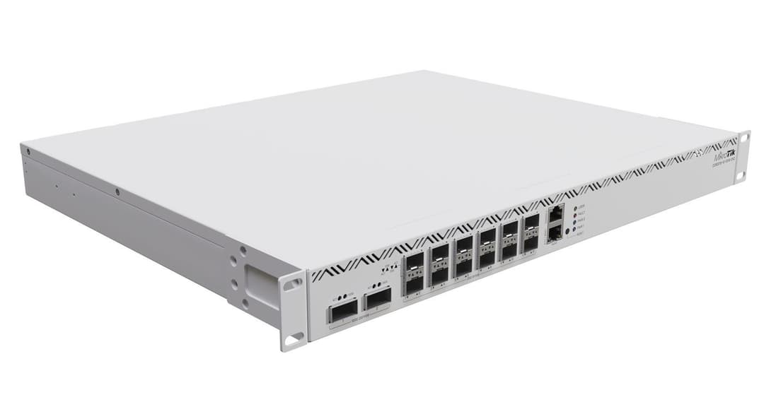 MikroTik CCR2216-1G-12XS-2XQ Cloud Core Router 2x 100G QSFP28 12x 25G SFP28 16GB RAM - Image 1