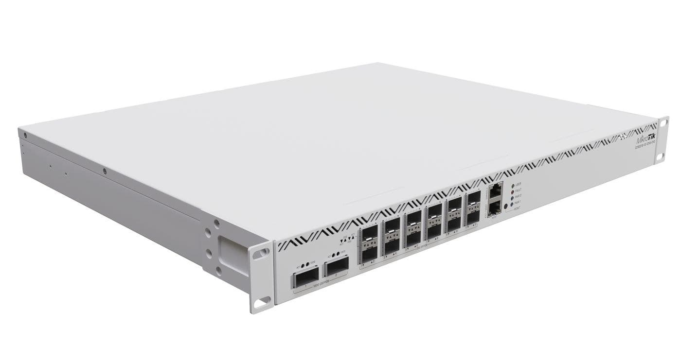 MikroTik CCR2216-1G-12XS-2XQ Cloud Core Router 2x 100G QSFP28 12x 25G SFP28 16GB RAM