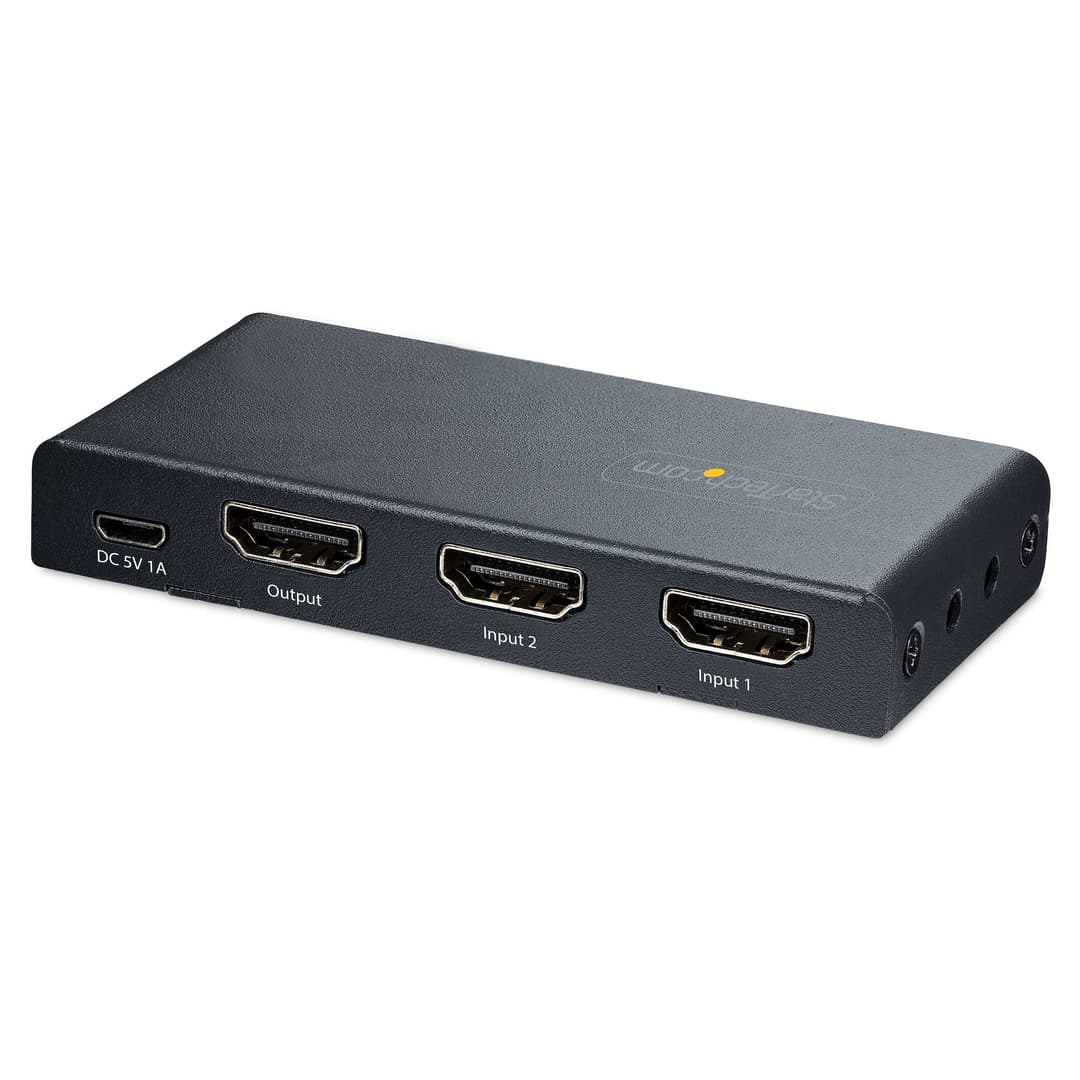 StarTech.com 2-Port 8K HDMI Switch, HDMI 2.1 Switcher 4K 120Hz HDR10+, 8K 60Hz UHD, HDMI Switch 2 In 1 Out, Auto/Manual Source Switching, Power Adapter and Remote Included - Image 2