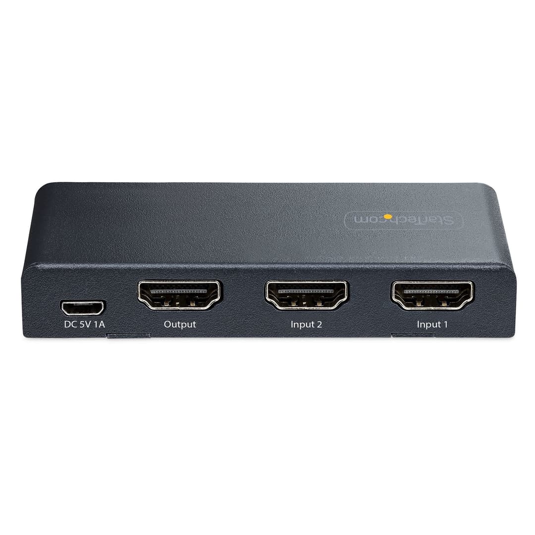StarTech.com 2-Port 8K HDMI Switch, HDMI 2.1 Switcher 4K 120Hz HDR10+, 8K 60Hz UHD, HDMI Switch 2 In 1 Out, Auto/Manual Source Switching, Power Adapter and Remote Included - Image 3