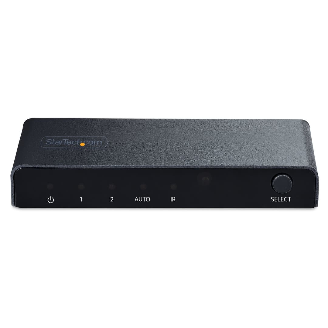 StarTech.com 2-Port 8K HDMI Switch, HDMI 2.1 Switcher 4K 120Hz HDR10+, 8K 60Hz UHD, HDMI Switch 2 In 1 Out, Auto/Manual Source Switching, Power Adapter and Remote Included - Image 4