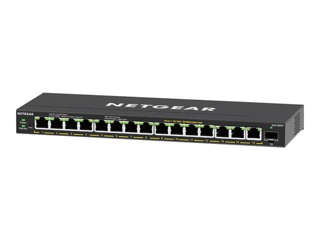 Netgear Plus GS316EPP 16-Port Gigabit PoE+ Switch