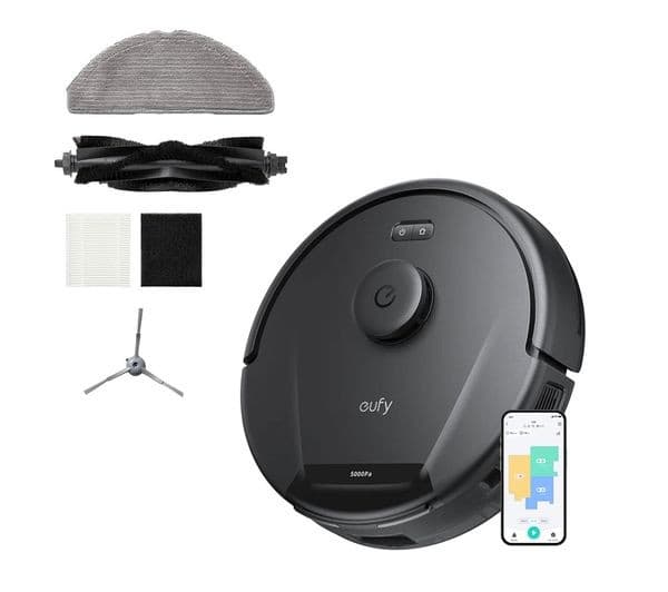eufy RoboVac L60 Hybrid Robot Vacuum Cleaner & Mop 5000 Pa (T2268V11) - Black - Image 1