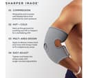 SHARPER IMAGE Hot & Cold Compression Wrap - Grey thumbnail 4