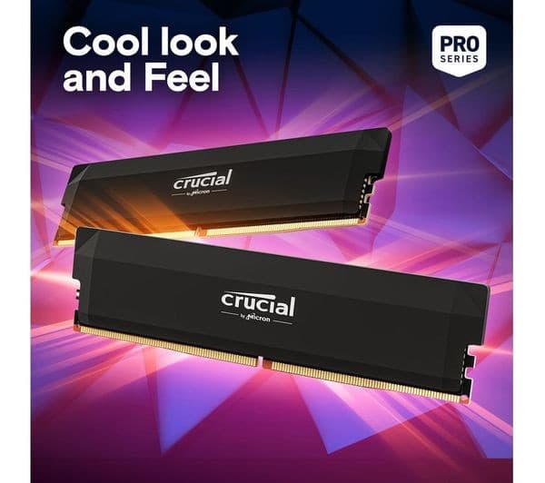 CRUCIAL Pro Overclocking 32 GB 6000 MHz CL36 DDR5 Memory Kit - 16 GB x 2 - Black - Image 2