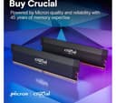 CRUCIAL Pro Overclocking 32 GB 6000 MHz CL36 DDR5 Memory Kit - 16 GB x 2 - Black thumbnail 5