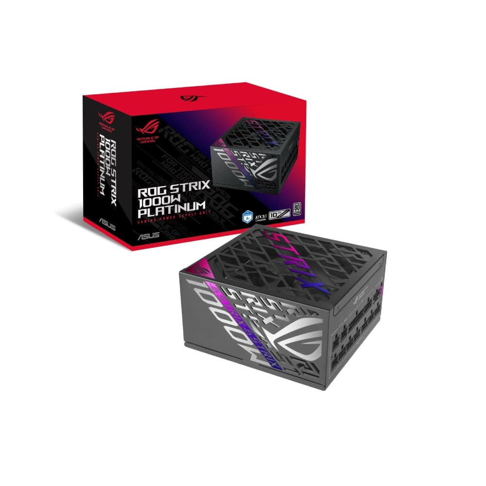 ASUS ROG STRIX 1000W 80+ Platinum Fully Modular ATX 3.1 Power Supply - Black - ROG-STRIX-1000P-GAMING - Image 10