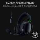 Razer BlackShark V3 Wireless Gaming Headset - Black thumbnail 7