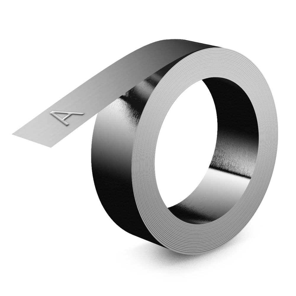 Dymo 35800 12mm Adhesive Aluminium Embossing Tape - S0720180 - Image 1