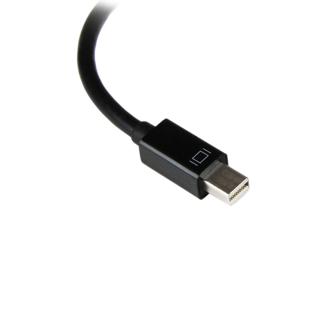 StarTech.com Mini DisplayPort to VGA Adapter - Active Mini DP to VGA Converter - 1080p Video - mDP or Thunderbolt 1/2 Mac/PC to VGA Monitor/Projector/Display - mDP 1.2 to VGA Dongle - Black - Image 2