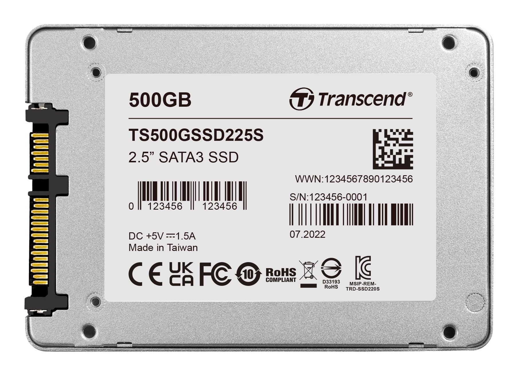 500GB Transcend SSD225S SATA 6Gb/s 2.5-inch SSD Solid State Disk