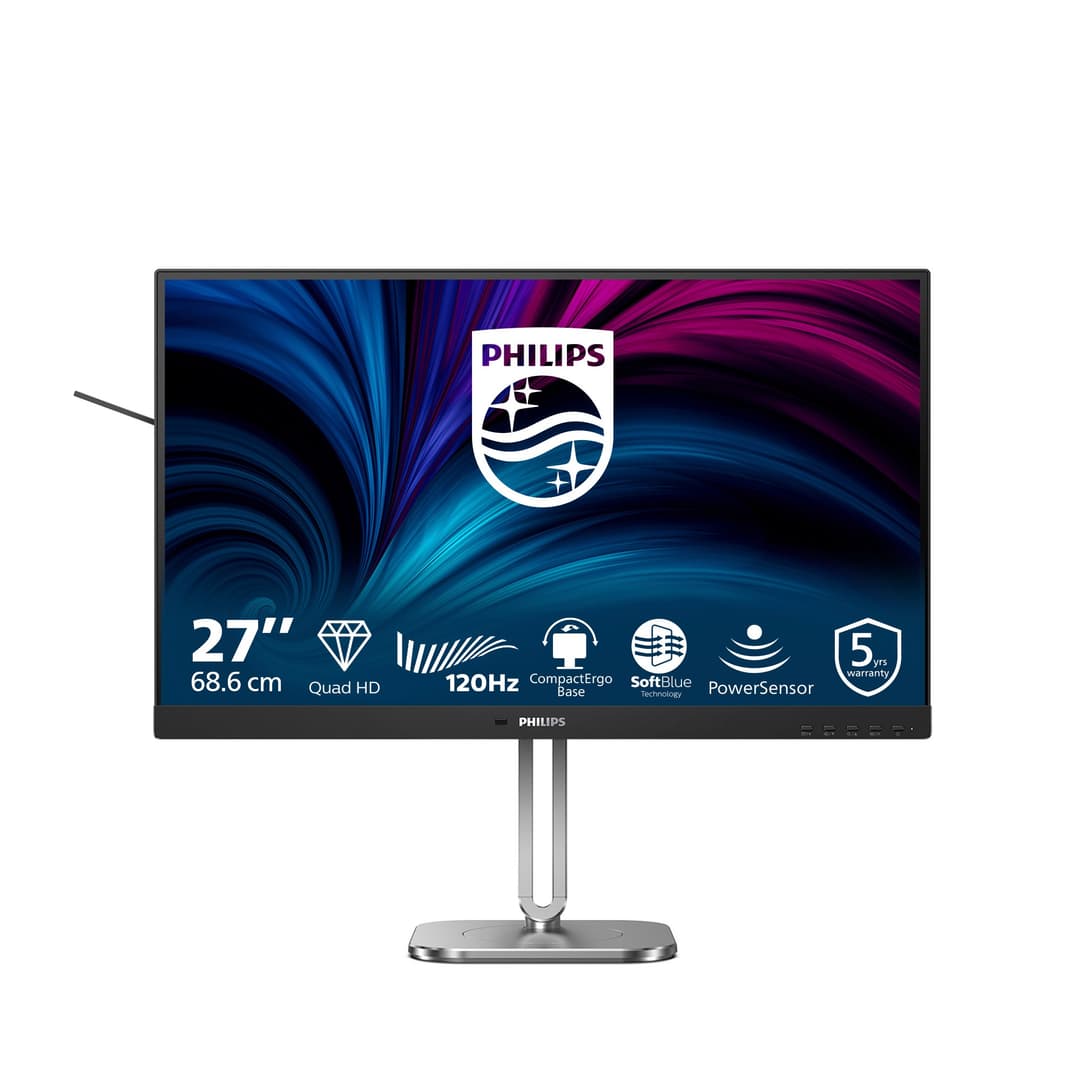 Philips 4000 series 27B2N4500/00 computer monitor 68.6 cm (27") 2560 x 1440 pixels Quad HD LCD Grey - Image 1