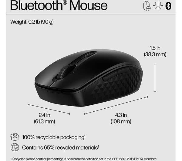 HP 420 Programmable Bluetooth Wireless Optical Mouse Black - Image 6