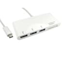 Hub USB Type-C vers 3 ports USB et lecteur de cartes thumbnail 1
