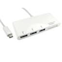 Hub USB Type-C vers 3 ports USB et lecteur de cartes thumbnail 2