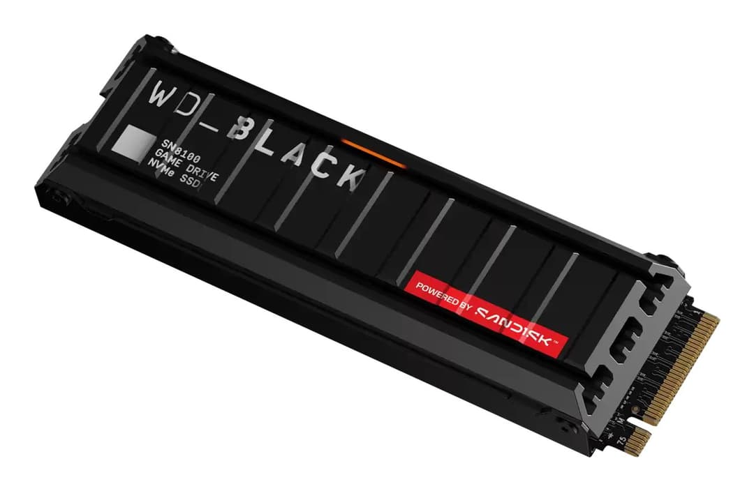 Western Digital Black SN8100 8 TB M.2 2280 PCI Express 5.0 x4 NVMe TLC 3D NAND SSD with Heatsink - Image 2