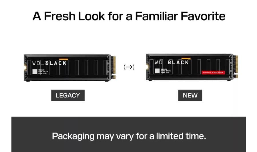 Western Digital Black SN8100 8 TB M.2 2280 PCI Express 5.0 x4 NVMe TLC 3D NAND SSD with Heatsink - Image 3