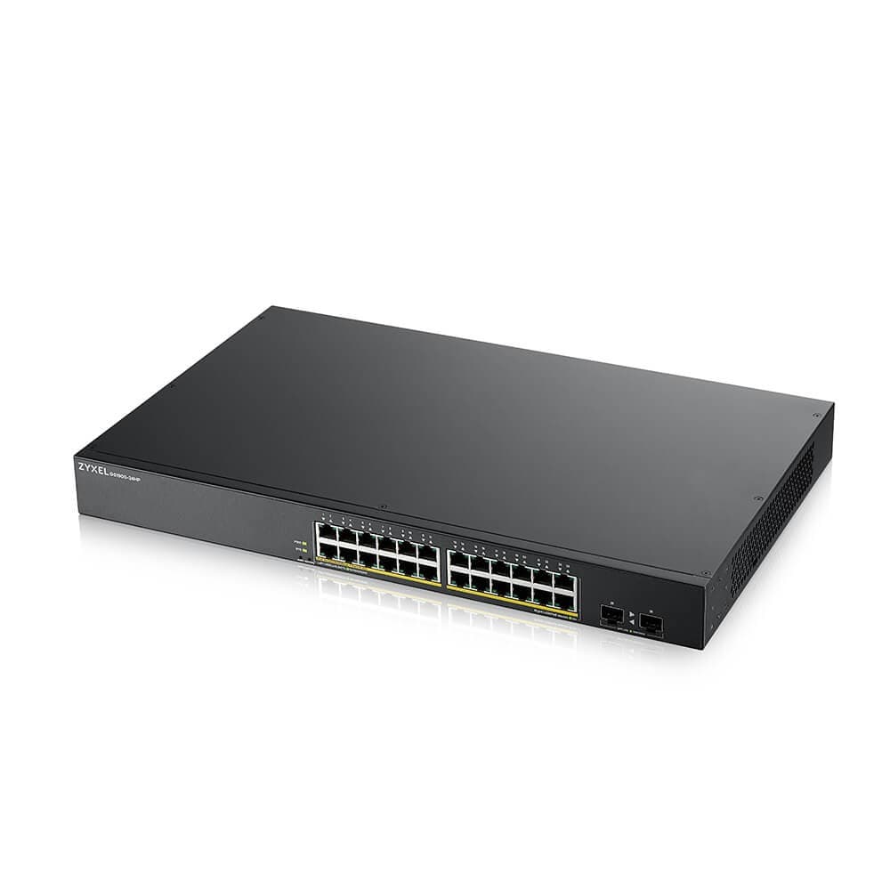 Zyxel GS1900-24HPv2 GS190024HPV2-GB0101F Rack Mountable Smart Managed 24 x Gigabit Ethernet PoE+ RJ45 + 2 x SFP Ports 170W PoE Budget Network Switch - Image 3