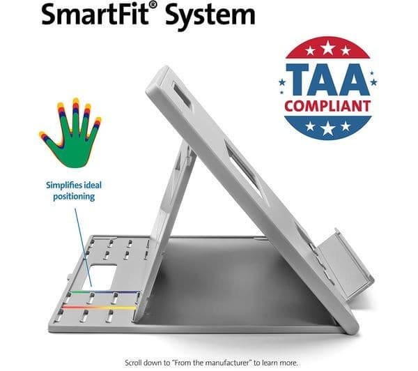 KENSINGTON SmartFit Easy Riser Go K50420EU Laptop Stand for Laptops up to 17" - Grey - Image 3