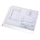 Esselte Quality Pocket A3 Landscape Clear Top Opening, 30% pre-consumer recycled plastic, Pack of 10 (47182)