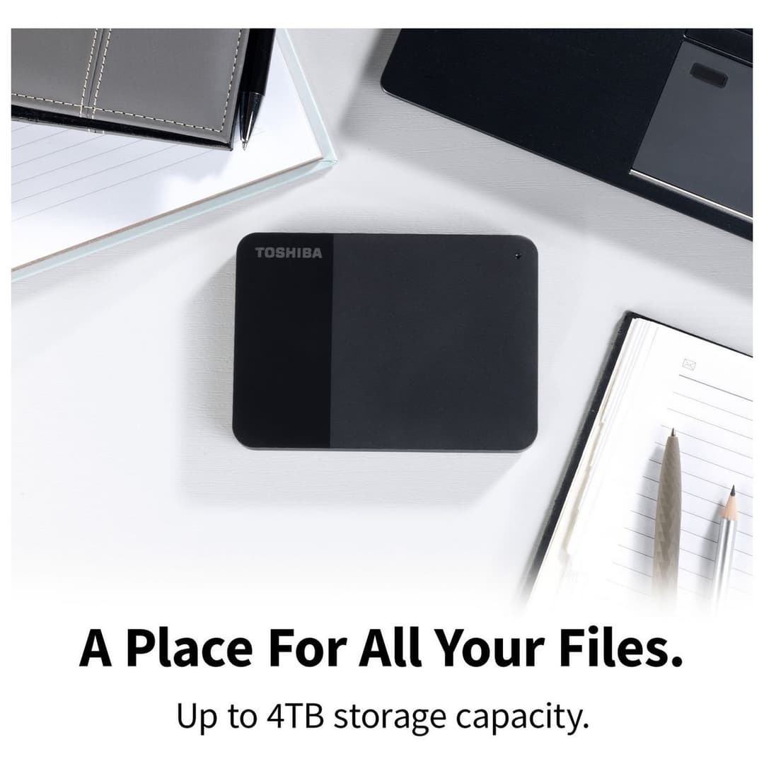 Toshiba Canvio Ready 2TB Portable Hard Drive - Black - Image 5