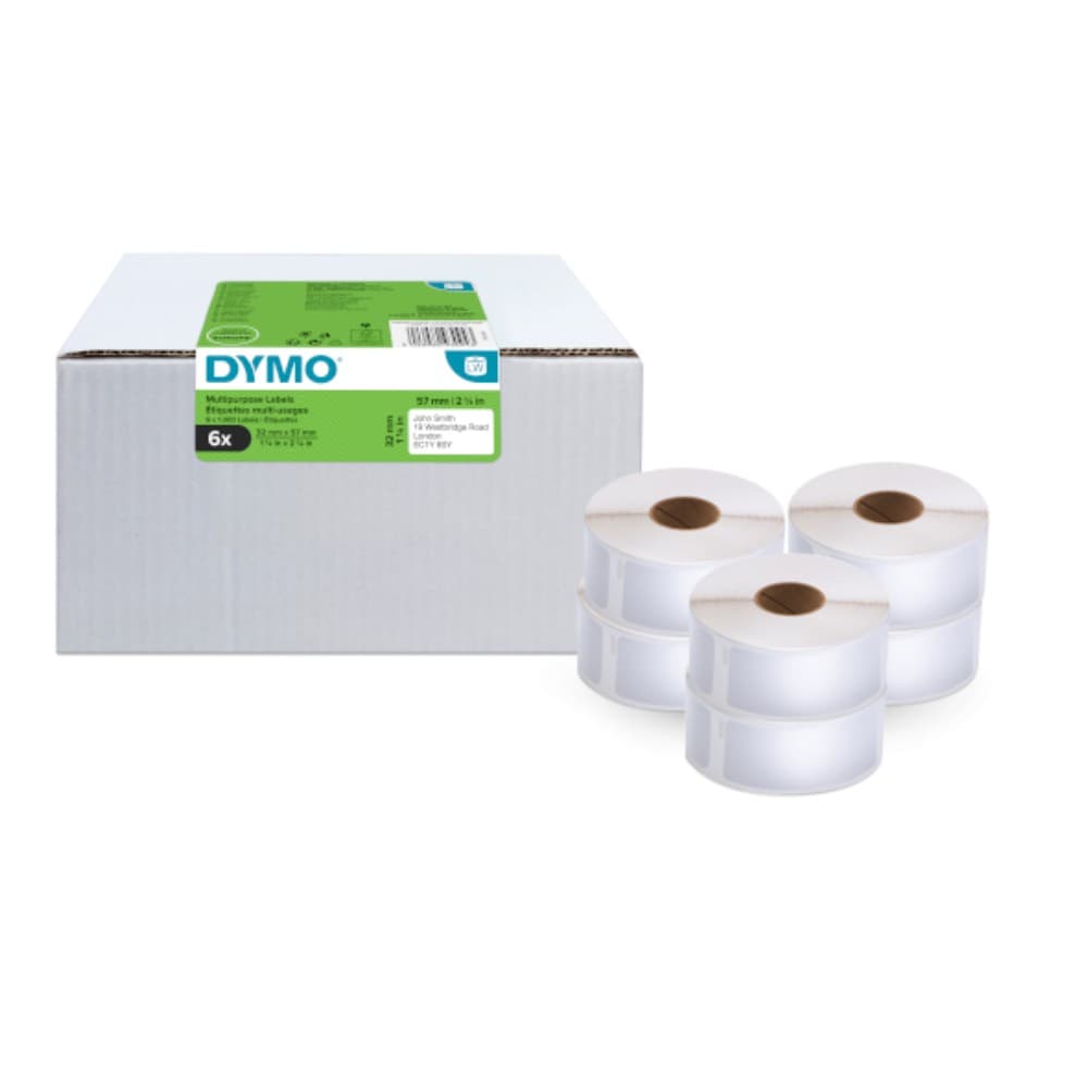 Dymo 2093093 10-Roll LW labels 99012 36 x 89mm White Paper Permanent Adhesive - Image 2
