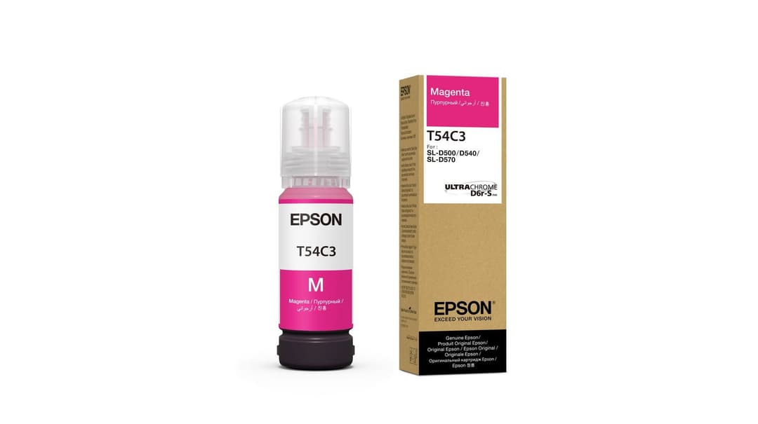 Epson T54C320 Original Ink Bottle 70ml for SureLab SL-D500 - Magenta - Image 1